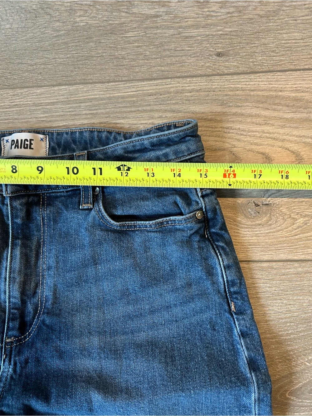 PAIGE Harper Wide Leg High-Rise Blue Women's Jeans Size 29 - Picture 10 of 15